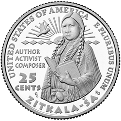 Zitkala-Ša – the 15th woman honored in the American Women Quarters Program